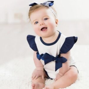 Baby bow triangle triangle suit